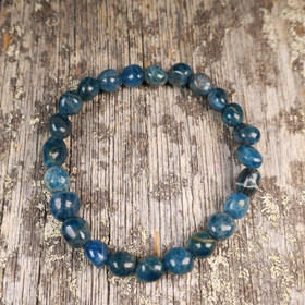 Rannekoru apatiitti rumpuhiottu sininen