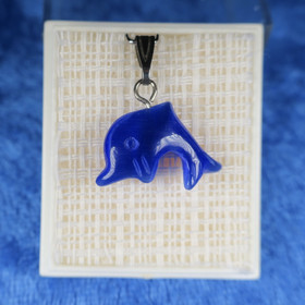 Riipus delfiini, kirkkaansininen kissansilmä kuitulasi 