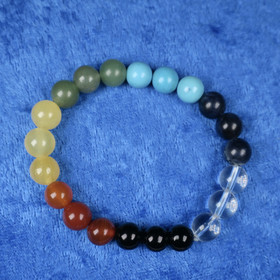 Rannekoru chakrakivet 8mm, 15cm