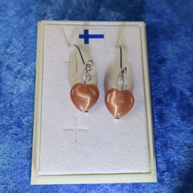 Korvakorut oranssi kissansilmä kuitulasisydän ja vuorikide