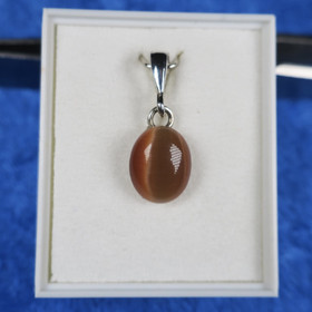 Riipus kissansilmälasi oranssi terra