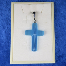 Riipus lasiristi turkoosinsininen