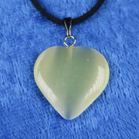 Riipus sydän 20mm keltainen kuitulasi