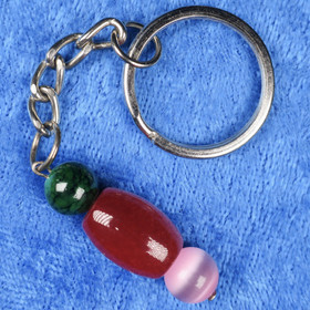 Avaimenperä karneoli, malakiitti, kuitulasi C