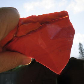 Raakalasi punainen iso opaakki 576g nro8