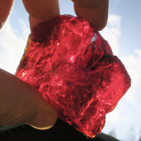 Raakalasi rubiininpunainen 264g nro11