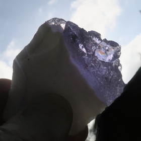 Raakalasi 92g valkoinen ja lila nro13