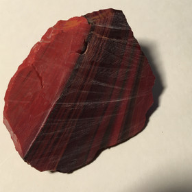 Raakalasi väriä vaihtava punamusta raidallinen 136g nro7