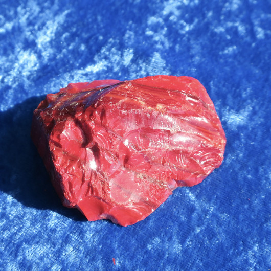 Raakalasi väriä vaihtava punamusta raidallinen 136g nro7