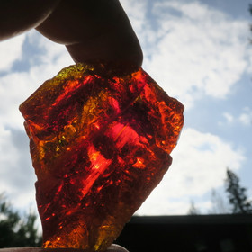 Raakalasi oranssinpunainen 107g nro15