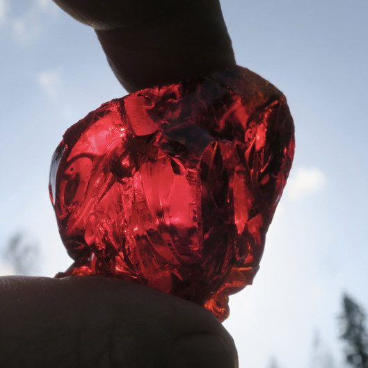 Raakalasi joulunpunainen 67g nro41