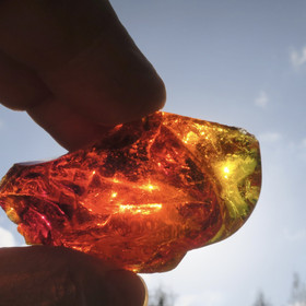 Raakalasi punakeltainen 76g nro31