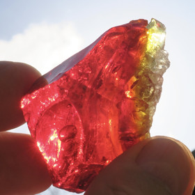 Raakalasi punainen vähän keltaista 67g nro37