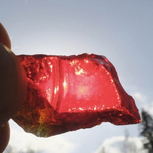 Raakalasi oranssinpunainen 18g nro45