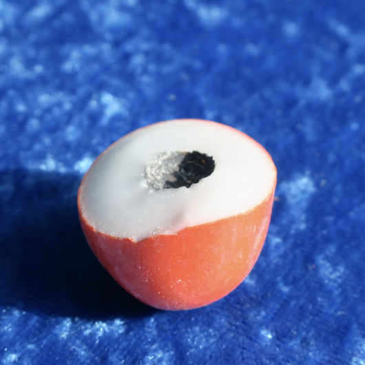 Raakalasi 17g punaoranssi, valkoinen nro43