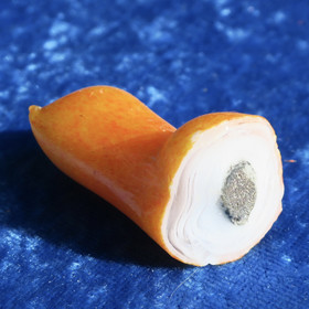 Raakalasi 19g punaoranssi, valkoinen nro44