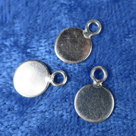 Korupohja pyöreä 10mm, 925-hopea