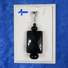 Riipus onyksi musta viistehiottu onyxvh3