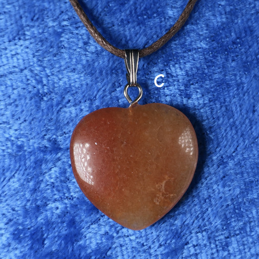 Riipus oranssi aventuriinisydän 20mm