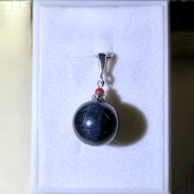 Riipus haukansilmä 12mm ja kvartsiitti zirkonikoristein FFK