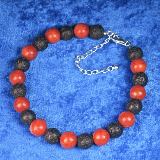 Korusetti laavakivi ja koralli punamusta. KORLA2