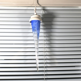 Sisävalaisin sininen jääpuikkolamppu  ikkunalle 