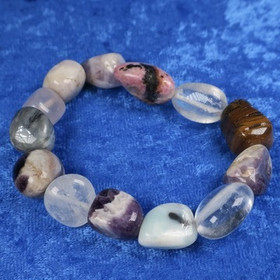 Rannekoru rumpuhiottuja korukiviä 16cm Rhmix2