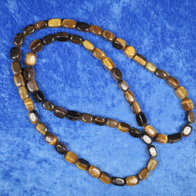 Kaulahelmet  tiikerinsilmä kulmikas 80cm 