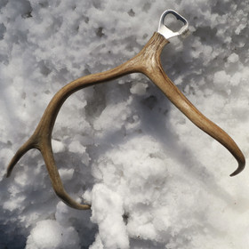 Pullonavaaja poronsarvi kaiverrettu nro1