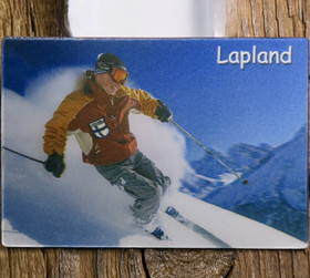 3D-Magneetti laskettelija lumessa 8x6cm