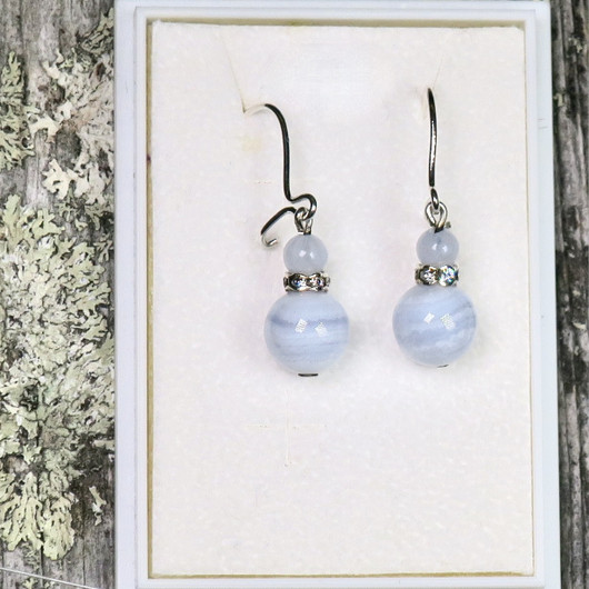 Korvakorut kalsedoni 8z4 SAIJA