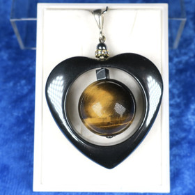 Riipus hematiittisydän ja tiikerinsilmä M