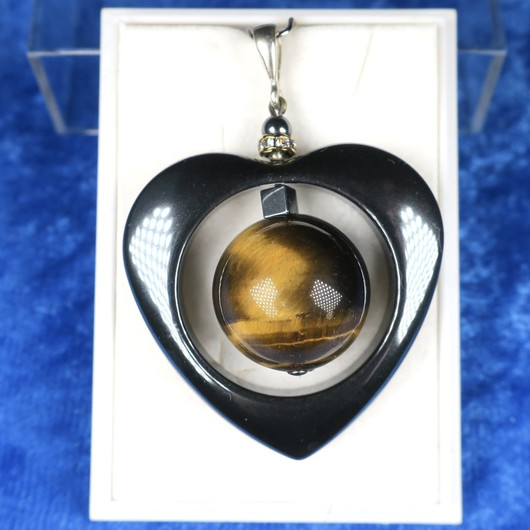 Riipus hematiittisydän ja tiikerinsilmä M