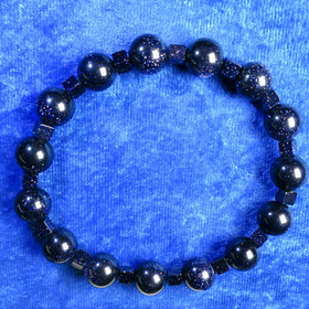 Rannekoru aventuriini tummansininen tähtikivi 19cm Venla2