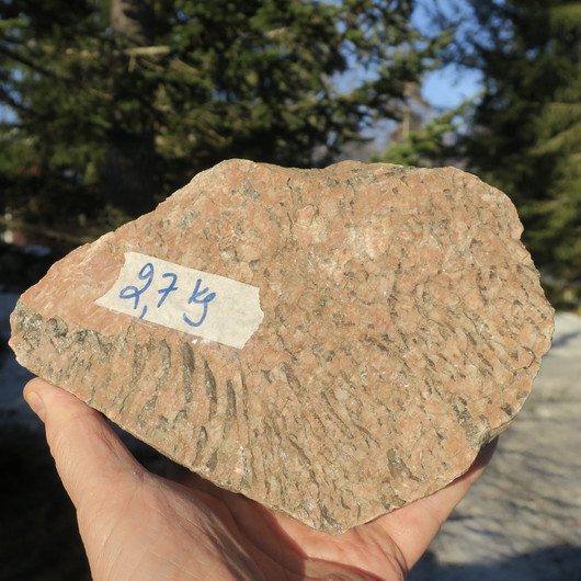 Kirjomaasälpä raaka 2,7kg 20x14x8cm Suomi Tammela Hi134