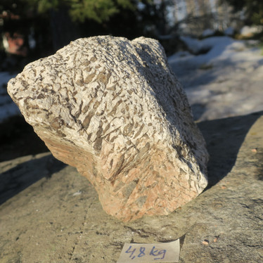 Kirjomaasälpä raaka 4,8kg  21x17x13cm Suomi Tammela Hi134