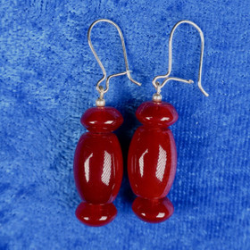 Korvakorut karneoli soikea ja litteät