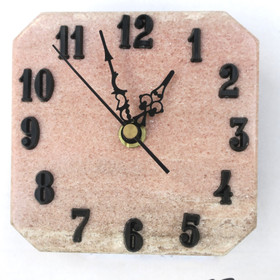 Seinäkello marmori punainen 11,5x11,5cm 337E