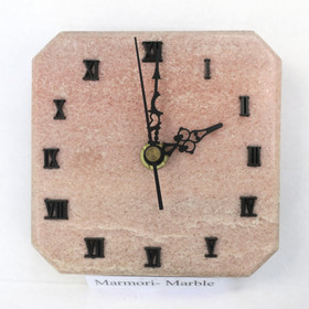 Seinäkello marmori punainen 11,5x11,5cm 337F1