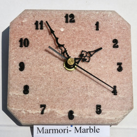 Seinäkello marmori punainen 11,5x11,5cm 337F2