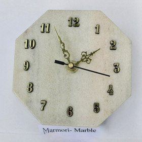 Seinäkello marmori 12,5x12,5cm pastellisävyt 337G