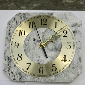 Seinäkello marmori 13x14,5cm harmaankirjava 337x