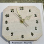 Seinäkello marmori 12x12cm pastellisävyt 337E2