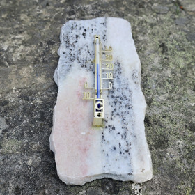 Lämpömittari marmori 180x80mm monivärinen MAR-K