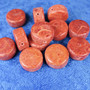 Koralli oranssinpunainen 14x8mm pillerimallinen irtohelmi
