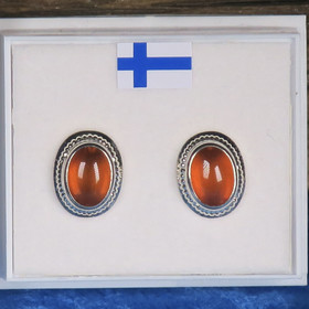 Nappikorvakorut meripihka 6x8mm