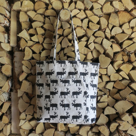 Olkalaukku porot pellavaa OKA1