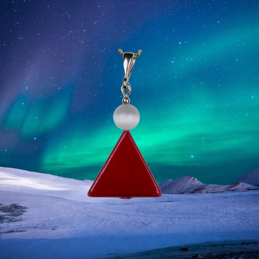 Riipus punainen kvartsiitti tonttulakki JOU12