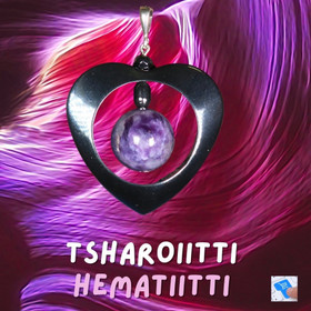 Riipus tsharoiitti ja hematiittisydän nro21