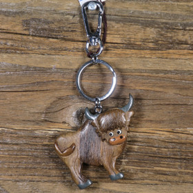 Avaimenperä Biisoni, härkä, puuta